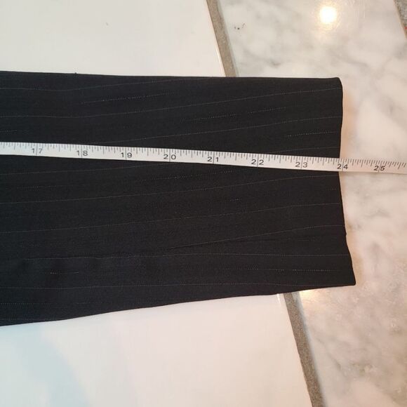 Studio 1940 Womens black pinstripe one button blazer size 10 office career work - Picture 8 of 8